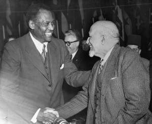 William Dubois Congratulating American Singer
